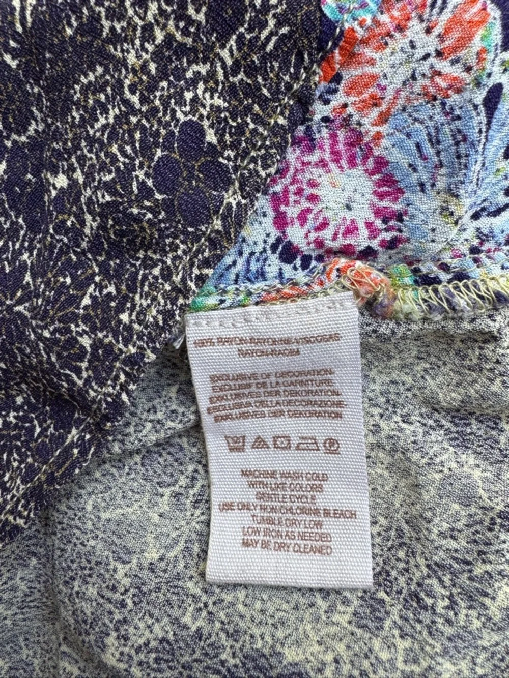 Free People River Market Mixed Print Dress S - Picture 12 of 12